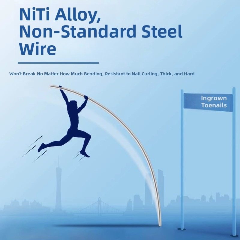 正甲丝甲沟嵌甲矫正器镍合金牵引钢丝正甲贴片脚趾指甲扎肉专用炎