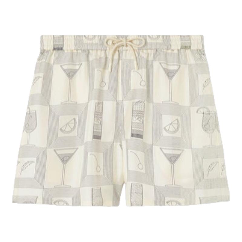 LoroPiana/诺悠翩雅男士休闲裤真丝斜纹布复古 Aperitivo印花新款