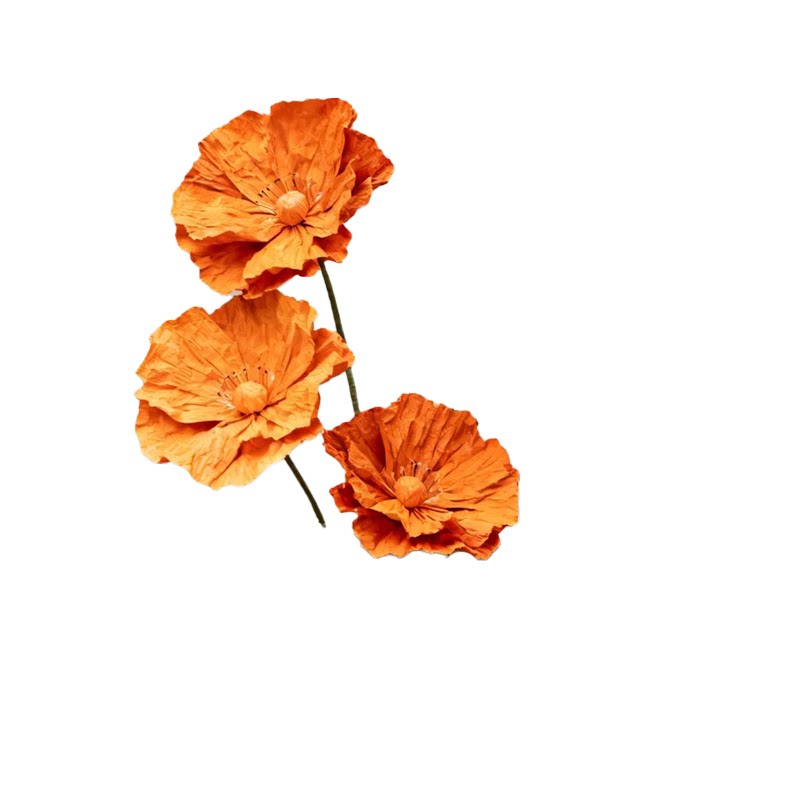 秋季巨型纸花花艺虞美人婚庆背景花橱窗装饰花美陈布置花仿真纸花