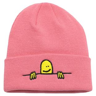 THRASHER BEANIE秋冬新款彩虹卡通刺绣logo冷帽棉帽毛线帽子男女