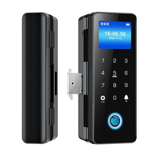 玻璃门锁密码锁指纹锁单开双开办公室门禁电子锁远程遥控智能门锁