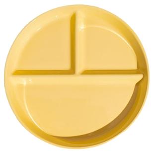 陶瓷211减脂分格餐盘圆形三格盘子早餐大人儿童分餐盘减肥水果盘