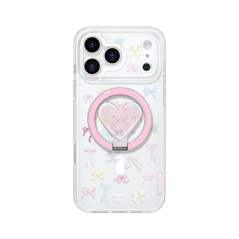 MASFEIL × 彩结乐园适用苹果17Promax手机壳新款Ro9磁吸带支架iPhone16Pro保护套高级感女ip15pm好看超薄14