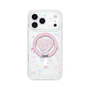 MASFEIL × 彩结乐园适用苹果17Promax手机壳新款Ro9磁吸带支架iPhone16Pro保护套高级感女ip15pm好看超薄14
