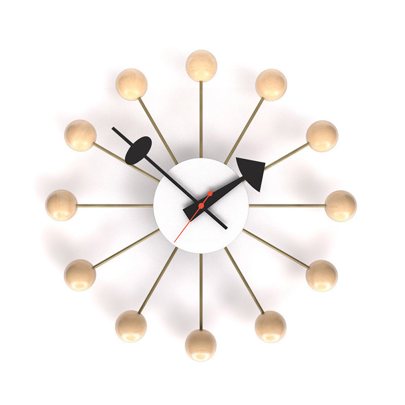 BALLCLOCK原木挂钟客厅书房
