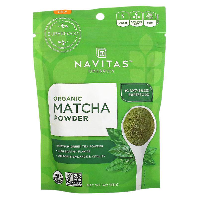 NavitasOrganics有机抹茶粉生酮饮食蛋糕甜点饮品香气浓郁抹茶蛋