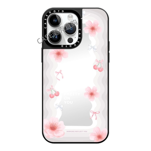 CASE波浪励志语录适用于苹果17promax手机壳磁吸镜面iPhone17/16/15/14/pro/plus防摔保护套13pro壳12pm壳11