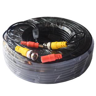 监控视频电源一体线同轴模拟摄像头连接老款式信号电源二合一成品