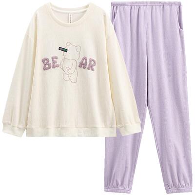 芬腾睡衣女纯棉春秋季长袖套装