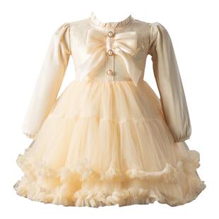 女童公主裙春季2026新款tutu纱裙生日宝宝3小女孩儿童5岁连衣裙子