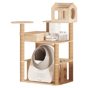 CATLINK猫砂盆专用猫爬架 猫猫快乐角收纳 实木猫爬架