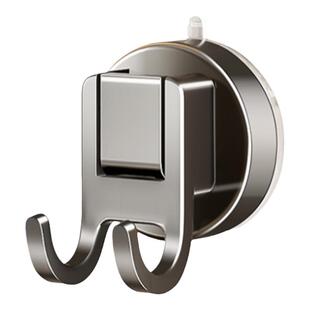 吸盘双挂钩悬挂式免打孔卫生间抽纸纸巾挂架厨房强力承重门后粘钩