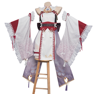 现货Uwowo悠窝窝原神同人八重神子女仆cosplay服装女日系可爱风