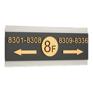 酒店房号指示牌楼层索引房间号指引标识写字楼电梯导向墙贴民宿宾馆客房引导门牌高端高级感数字贴亚克力定制