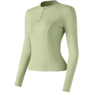 361运动上衣长袖春秋2026半拉链瑜伽服外套专业跑步训练健身服女