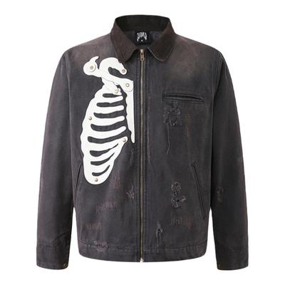 外星伴侣Juice WRLD 24秋冬须佐水洗骨架工装夹克J97外套