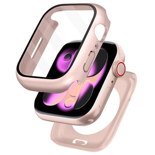 适用于苹果手表iwatchs11保护壳膜一体appleultra3套s10全屏钢化膜9防水防刮7超薄防摔玻璃8全覆盖45mm表盘46