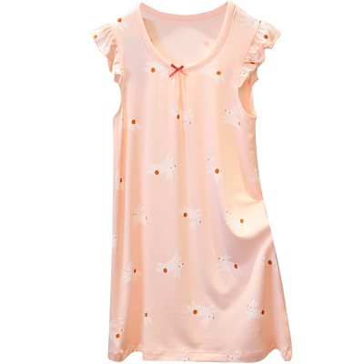 儿童公主风薄款莫代尔冰丝睡裙