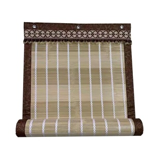 家用纯天然竹门帘中式新款包边加宽加厚防晒隔断夏遮阳防蚊蝇通风