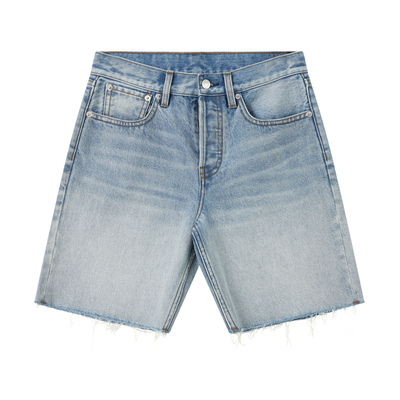 THESOONG/春季新品高腰A字形五分牛仔短裤女小个子直筒HBNZ8435