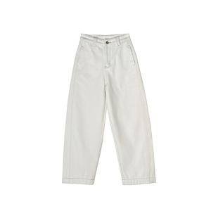 遮肉神裤!梨型必入!!保暖宽松高腰休闲裤女加绒弯刀牛仔长裤女