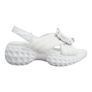 Roger Vivier/RV女鞋Viv Run饰扣单鞋厚底增高凉鞋