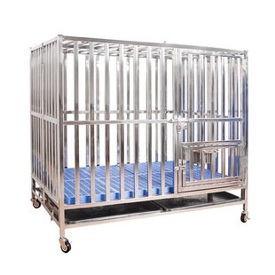 不锈钢宠物狗笼大型犬笼室内外加厚可折叠中型金毛拉布拉多边牧