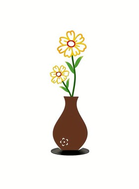 【新家的100个快递】多巴胺2d花瓶艺术感摆件客厅桌面装饰送礼物