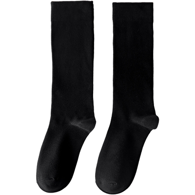 六只兔子黑色压力显瘦JK袜小腿袜