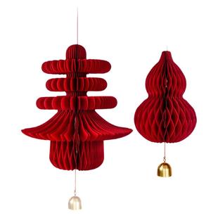 2026元旦新年装饰春字灯笼吊饰葫芦春节房门过年家里挂件氛围布置