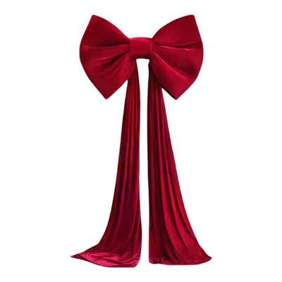 大号蝴蝶结立柱婚房布置女方卧室男方新房床头拉花结婚装饰套装