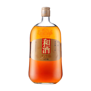 和酒 大开福 五年陈黄酒 上海老酒1000ml*6瓶 整箱装上海黄酒江浙