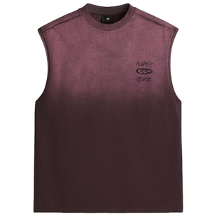 HM背心春季新款男装宽松印花背心1288840