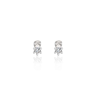 925纯银可爱锆石男女迷你