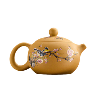 陶迷段泥变色凤鸣西施壶紫砂壶手工原矿大容量泡茶壶出水有鸟叫声