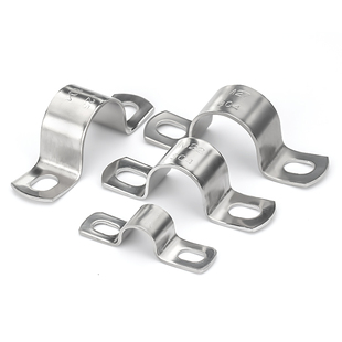 304不锈钢加厚骑马卡u型卡扣管夹管扣喉箍固定夹水管卡箍马鞍卡子