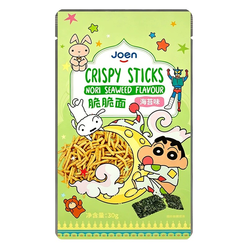 泰国进口joen海苔芥末味脆脆面蜡笔小新即食干脆面休闲小吃零食