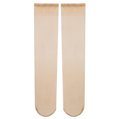 小腿丝袜子短款中筒女隐形全透明夏季薄款防勾丝偏白色水晶玻璃丝