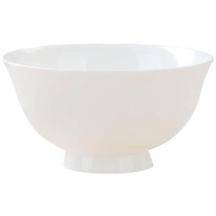 纯白骨瓷小碗陶瓷餐具家用汤碗面碗套装大碗吃饭米饭碗防烫高脚碗