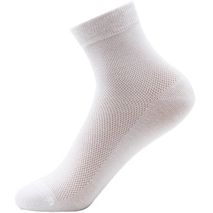 欧蒂爱小码袜子女34小脚中筒袜33夏季薄款网眼竹纤维棉袜35码女袜