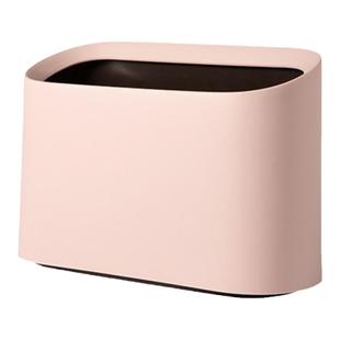 桌面垃圾桶家用2024新款高颜值创意无盖网红纸篓客厅宿舍床头可爱