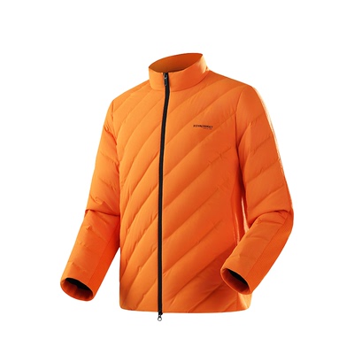 霞湖世家90白鹅绒立领短款羽绒服