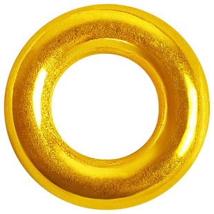 黄金999足金小金环隔珠亮面金圈弟子珠3D硬金隔片乾坤圈文玩配饰
