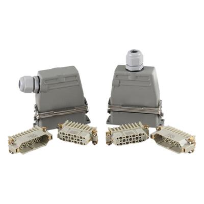HD系列重载连接器15芯25针40位50孔64pin-80-128矩形航空插头插座