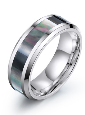 维京戒指钛钢字母章鱼羽毛首饰品