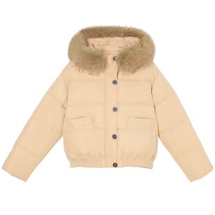 2025冬季新款巨好看韩系短款棉服女小个子学生毛领棉衣棉袄厚外套