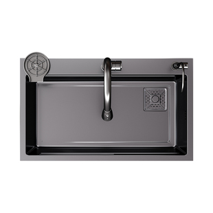 洗菜盆大单槽SUS304不锈钢厨房水槽加厚家用4MM洗碗槽手工台下盆