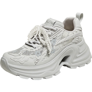 TATA他她女鞋2025年新款鞋子时尚潮流老爹鞋厚底运动鞋5QZ02BM5