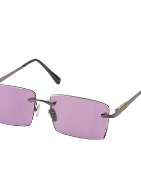 天然石头眼镜潮流紫水晶新款韩版