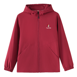 啄木鸟加绒加厚连帽外套女士秋冬款2025新款休闲妈妈宽松保暖夹克